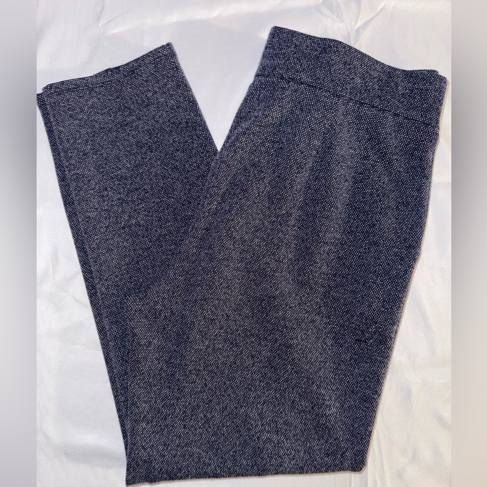 J. Jill Wearever Collection Navy Blue Tweed Pull On Pants. Size Small
